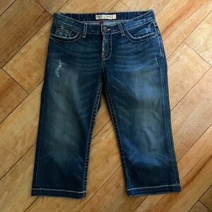 BKE “KATE” Dark Indigo Capri Jeans